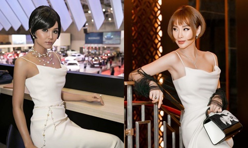 Hoa hậu H'Hen Niê và Angela Phương Trinh trong cùng một thiết kế